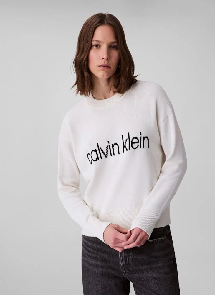 Logo Crew Neck Sweater