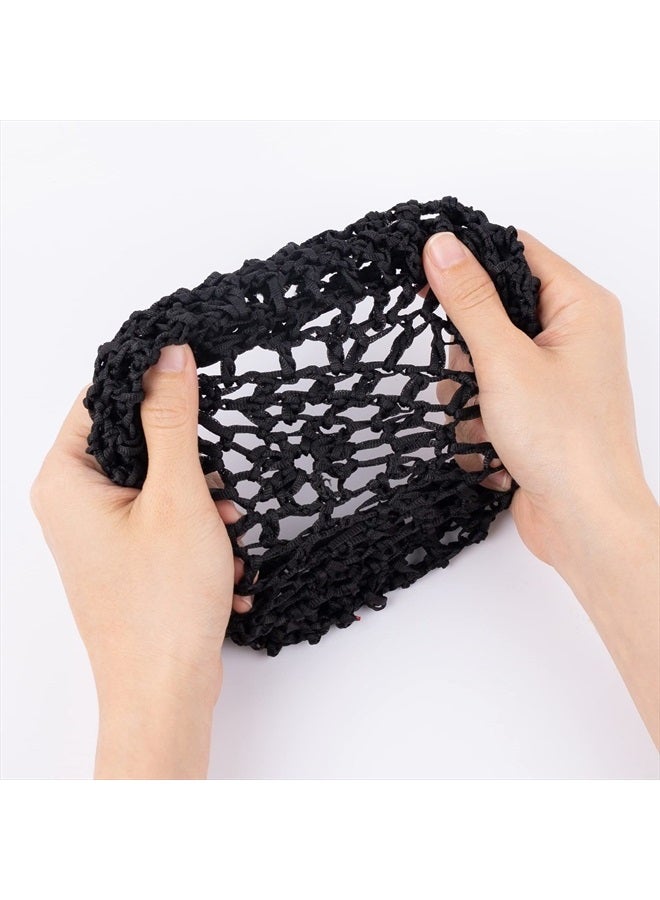 Framendino , 9 Pack Mesh Hair Net Cap Black Crochet Hair Net Thick Short Hair Women Hairnet for Night Sleeping Hair Accessories  - Image 4