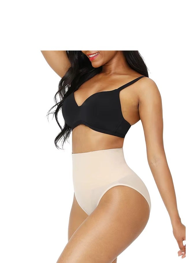 CURVCRAFT Women's High-Waist Shapewear Panty – Tummy Control & Butt Lifter | Seamless Slimming Body Shaper Beige - Image 1