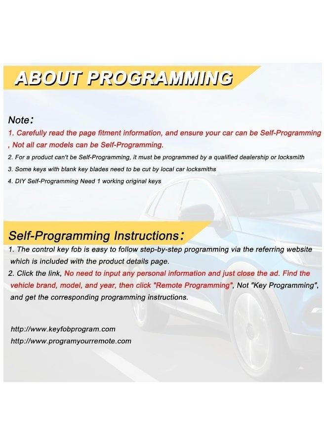 Pack of 2 Car Keyless Entry Remote Control Key Fob Fits for 07-14 Chevy Suburban Tahoe/ 09-17 Traverse/ 07-14 GMC Yukon/ 08-17 Acadia Buick Enclave/ 07-13 Escalade Car Keyless Entry Remote Control,OUC60270 OUC60221 - Image 4