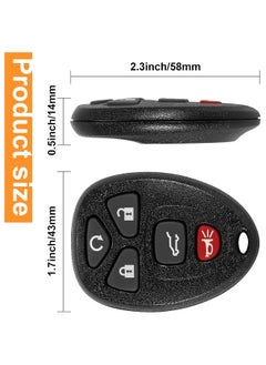 Topleo Pack of 2 Car Keyless Entry Remote Control Key Fob Fits for 07-14 Chevy Suburban Tahoe/ 09-17 Traverse/ 07-14 GMC Yukon/ 08-17 Acadia Buick Enclave/ 07-13 Escalade Car Keyless Entry Remote Control,OUC60270 OUC60221  - Image 5