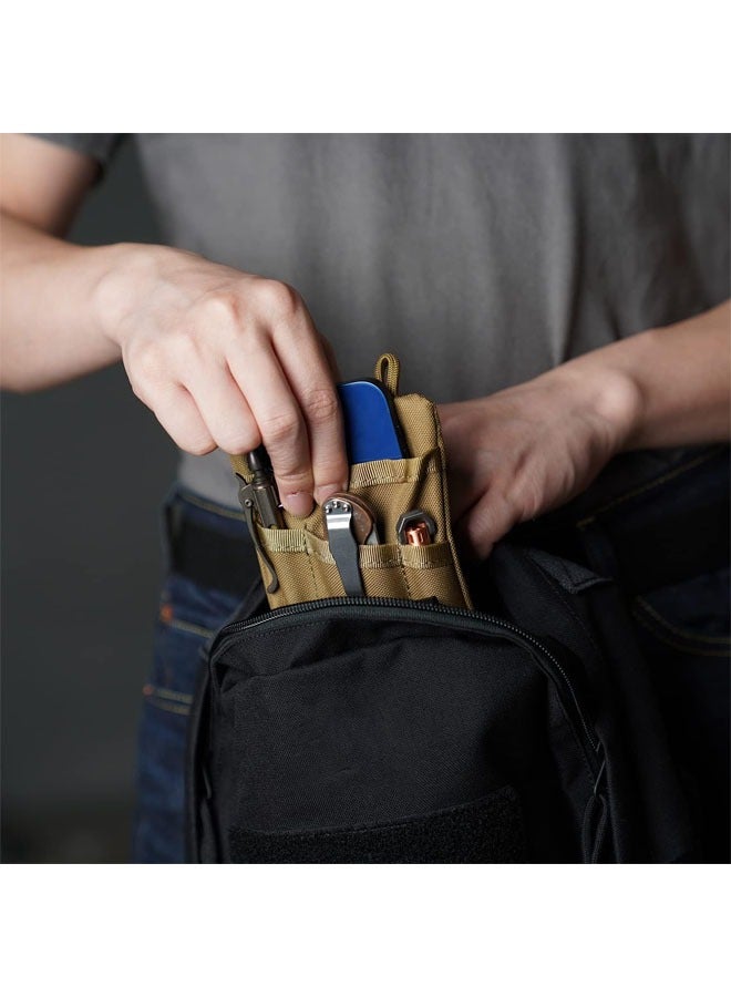 YelaJoy Pocket Organizer, Tool Pocket Organizer for Men, Pocket Organizer Storage EDC Gears, Best Gift to Keep Organized, Hold Your Flashlight, Pocket Knife, Tactical Pen, Notebook(Includes shoulder straps） - Image 5