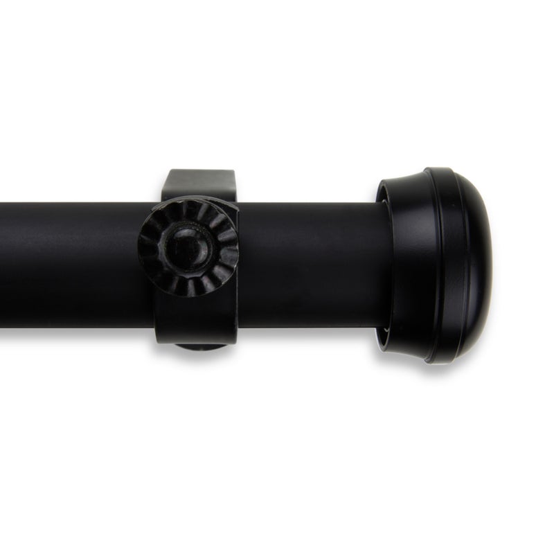 Rod Desyne 100-68-1602 Single Set Curtain Rod, 160-240", Black - Image 5