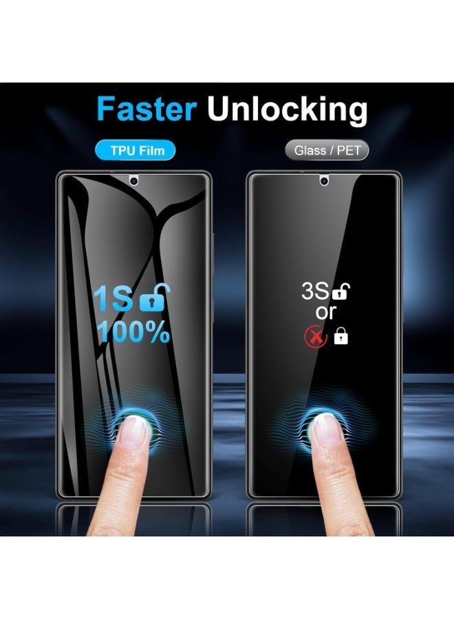 MUDISO Samsung Galaxy S25 Ultra Screen Protector Flexible Hydrogel Matte Anti-Spy Film 2-Pack Touch Sensitive Durable Protector For Samsung Galaxy S25 Ultra 6.9-inch - Image 4