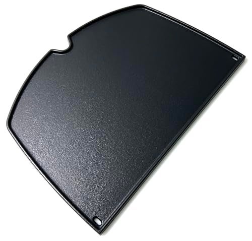 Direct Store DC138 6506 Cast Iron Griddle for Weber Q300 Q320 Q3000 Q3100 Q3200 Series Gas Grills Part, Replacement Part for Weber 57060001 586002 426001 56010049 404341, 1 Piece Black Griddle - Image 1