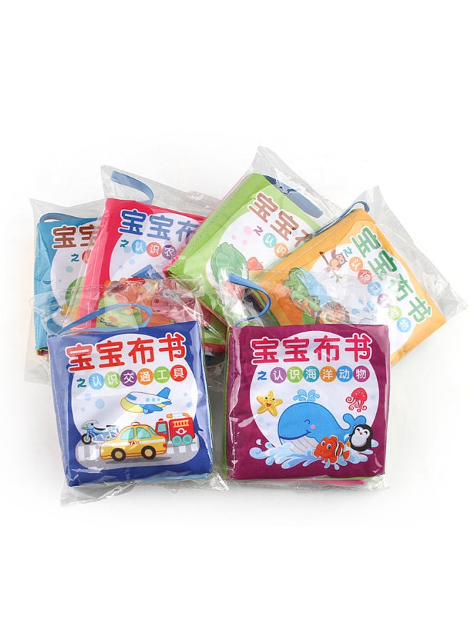 Direct New Baby Chinese And English Cloth Book Palm Book Early Education Educational Toys With Ringing Paper Cloth Book - Image 5