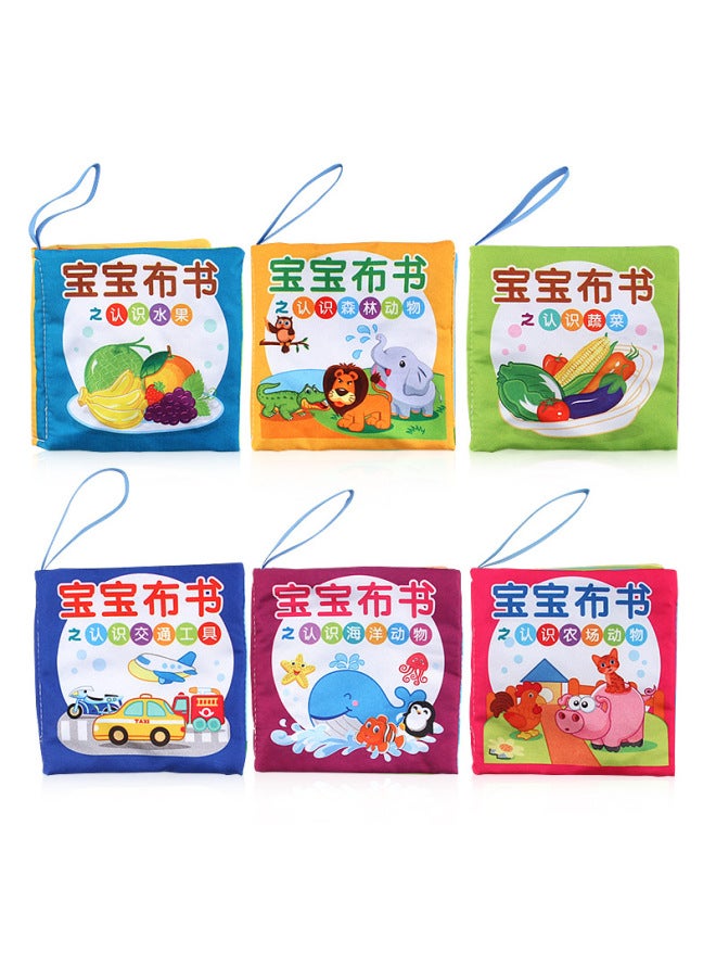 Direct New Baby Chinese And English Cloth Book Palm Book Early Education Educational Toys With Ringing Paper Cloth Book - Image 4