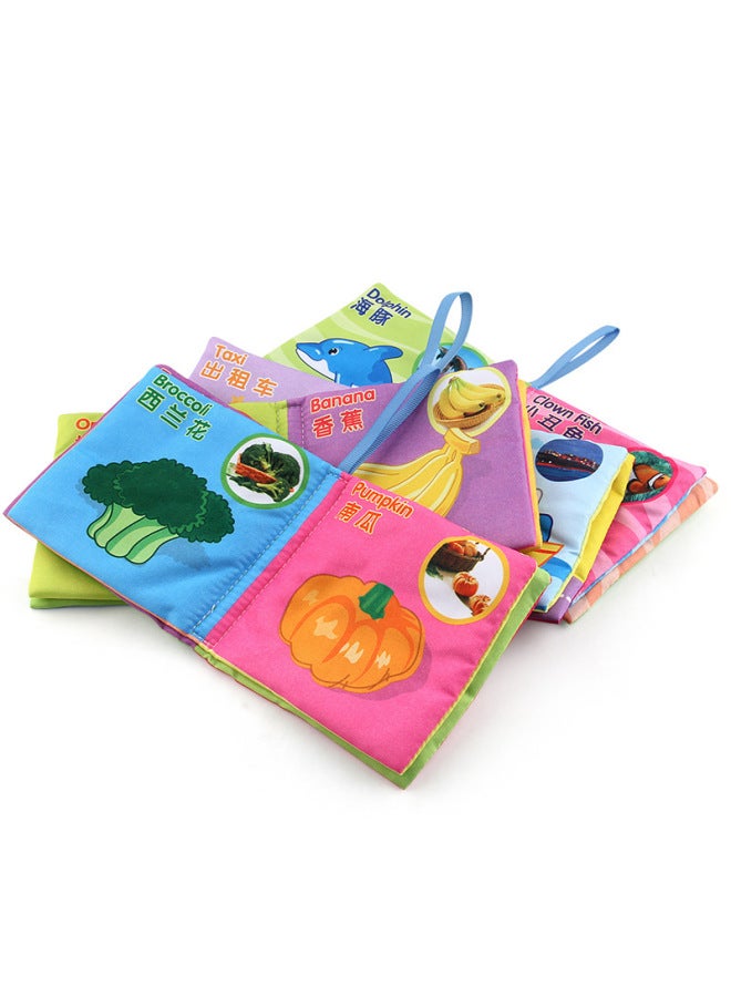 Direct New Baby Chinese And English Cloth Book Palm Book Early Education Educational Toys With Ringing Paper Cloth Book - Image 2