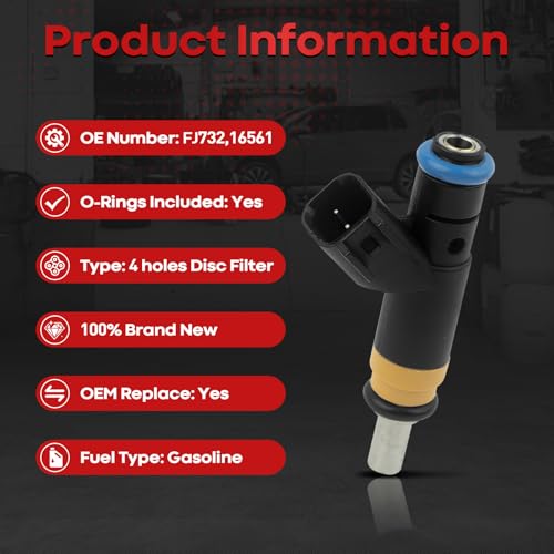 Femibon Fuel Injectors 05037479AA Compatible with hemi 5.7 Fuel Injectors,Compatible with Dodge 5.7L Charger Ram-Pickup Durango 2008-2015,Compatible with Jeep Grand Cherokee(Set of 8) - Image 3