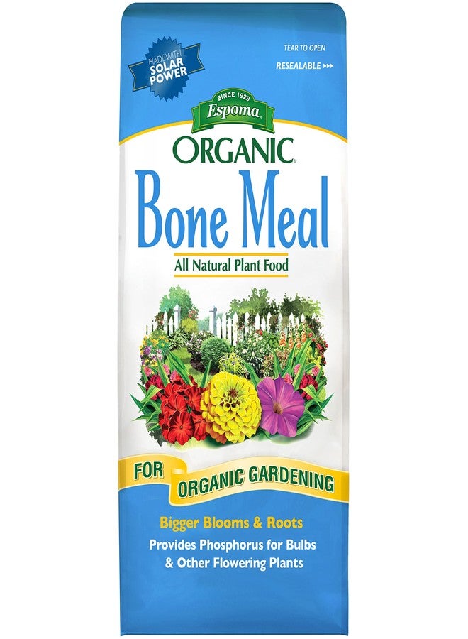 Espoma Organic Bone Meal Fertilizer 4-12-0. All-Natural Plant Food Source of Nitrogen and Phosphorus For Organic Gardening. For Bulbs & Other Flowering Plants. 4 lb. bag. Pack of 2. - Image 1