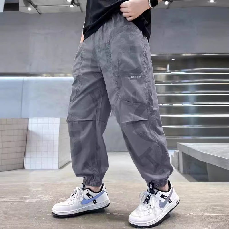 Boys' Anti-Mosquito Pants Thin Summer Long Pants Summer Children'S Sports Quick-Drying Pants Summer Wear - Image 4