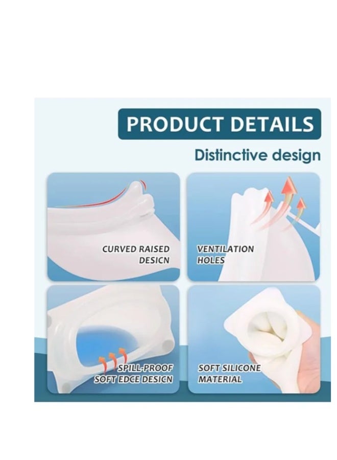 Urine Collection Bag for Bedridden with 2 Urine Bags Reusable Silicone Urinal Urinary Drainage Bag System Wearable Urine Bag Portable Wearable Collection - Image 3