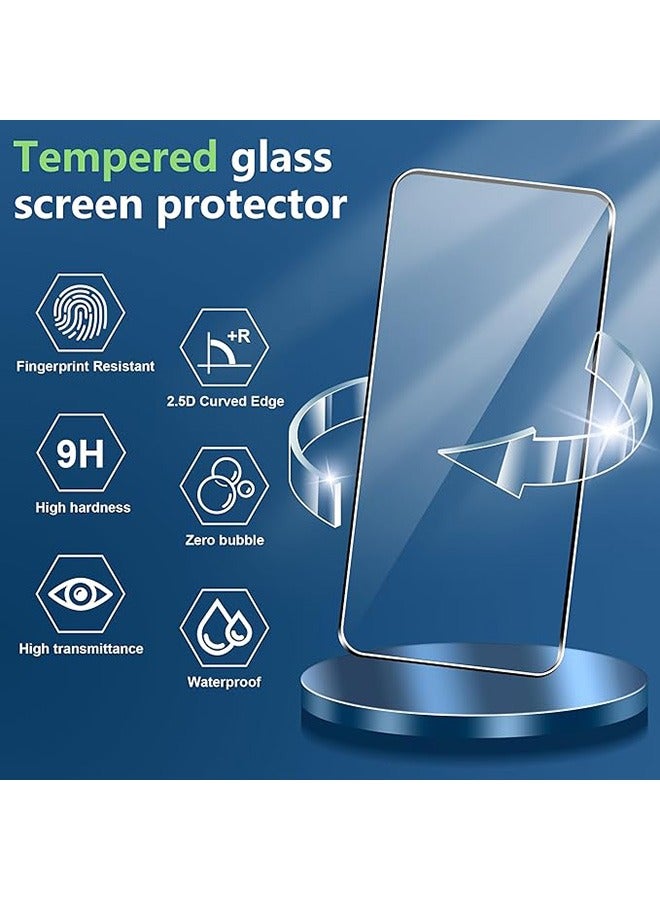 2 Pcs Xiaomi Poco X7 Pro 5G Screen Protector, With 2 Pcs Camera Protective Film, 9H Tempered Glass Screen Protector for Xiaomi Poco X7 Pro 5G, Full Coverage Bubble-Free Tempered Film, Anti-Scratch Film - Image 2