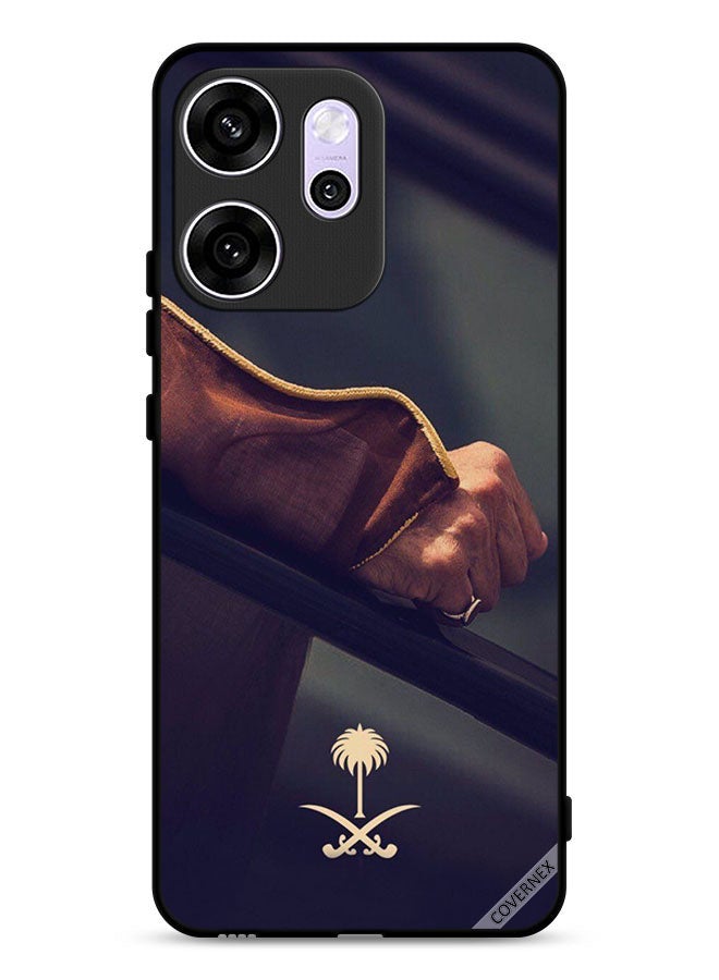 Covernex Oppo Reno14 F Protective Case Cover Hand & Saudi Arabia National Sign - Image 1