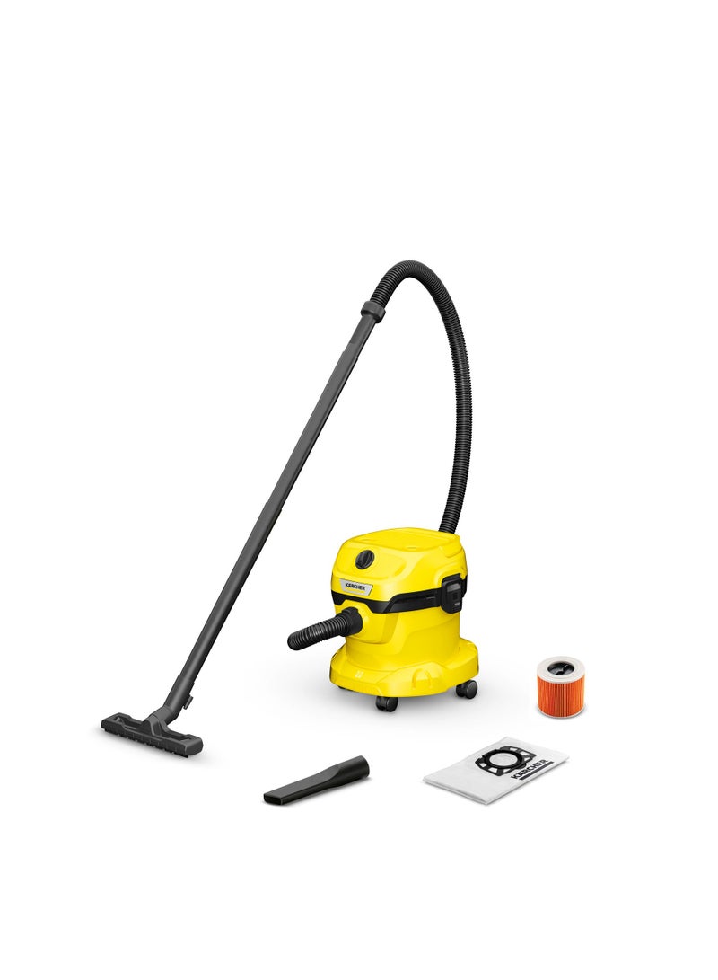 KARCHER Wet and Dry Vacuum Cleaner WD 2 PLUS V-12/4/18/C 1000 W WD2 PLUS Yellow - Image 1