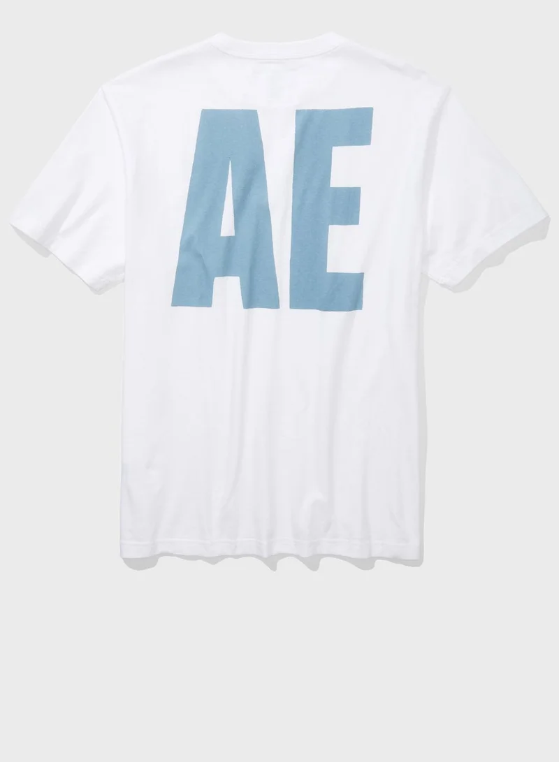 American Eagle Graphic Crew Neck T-Shirt