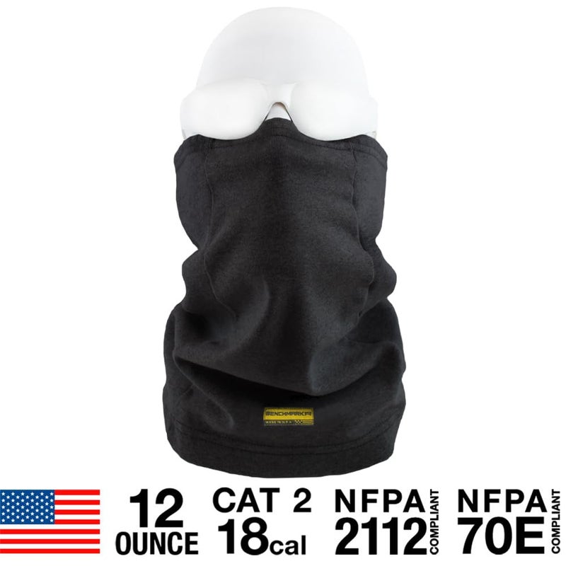 BENCHMARK FR Flame Resistant Winter Neck Gaiter - One Size (Black) - Image 3