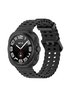 Silicone Band For Galaxy Watch Ultra Bands 47mm (2024) - Black