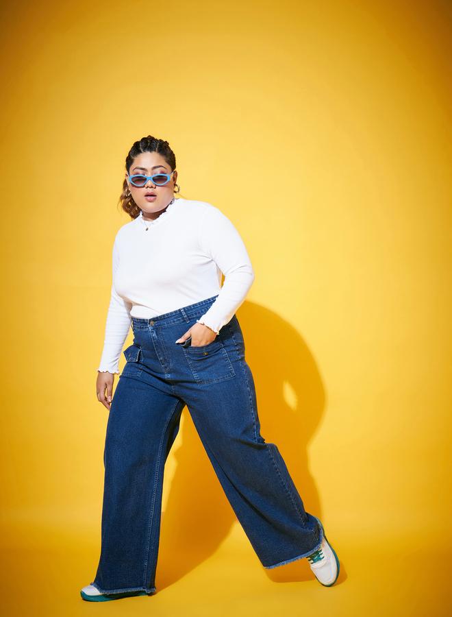 Sassafras Plus Size Straight Leg Jeans - Image 1