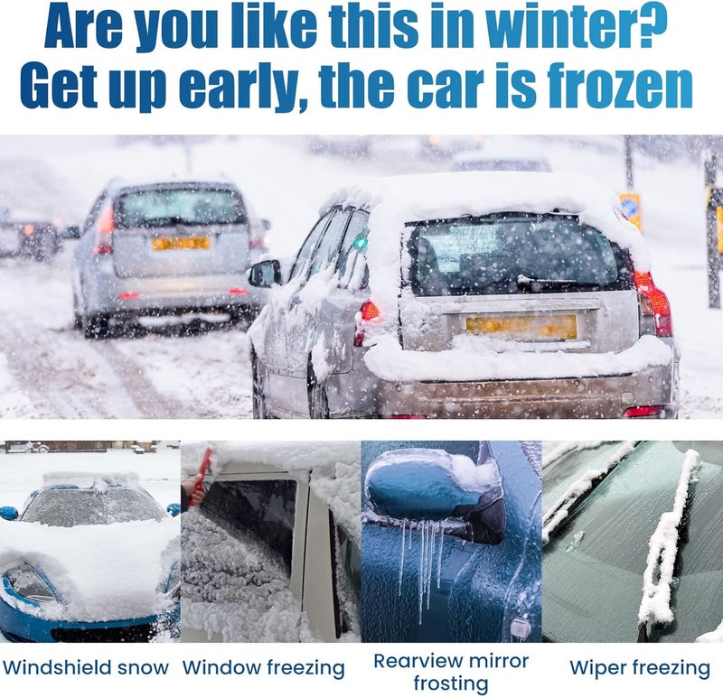 klarako De Icer for Car Windshield, 60ml Deicer Spray for Car Windshield, Windshield Deicer Melting Spray for Car, De-Icer for Car Windshield (2pcs) - Image 2