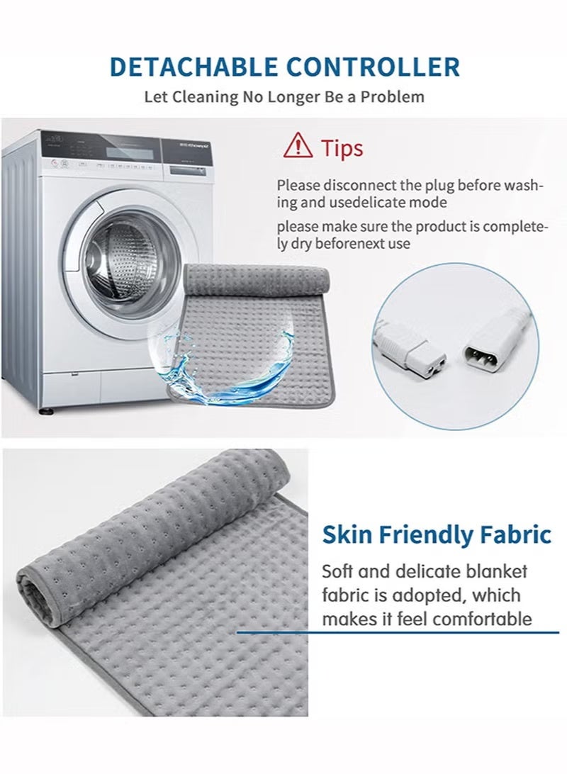 FCB Heating Pad Electric Heat Pad For Back Pain And Cramps Relief Machine Washable - Image 3