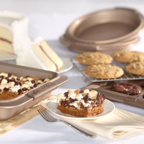 Anolon Advanced Nonstick Bakeware Set / Baking Pans with Grips - 5 Piece, Brown - Image 2