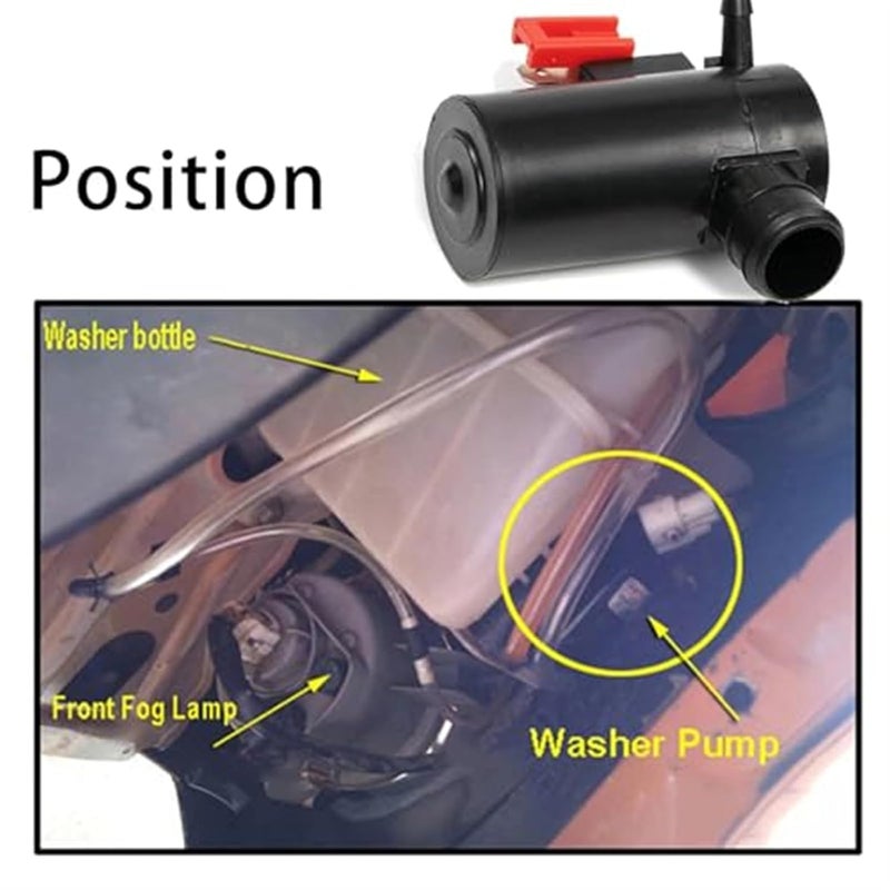 QASULER Windshield Wiper Washer Pump Motor for Subaru Legacy - Image 2