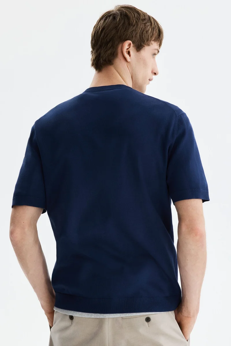 H&M Slim Fit Knitted T-shirt