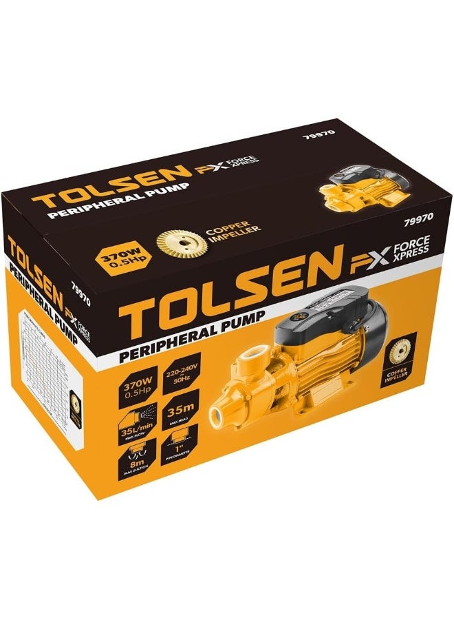 TOLSEN Tolsen Peripheral Water Pump, Electric Motor, Orange and Black - Image 4