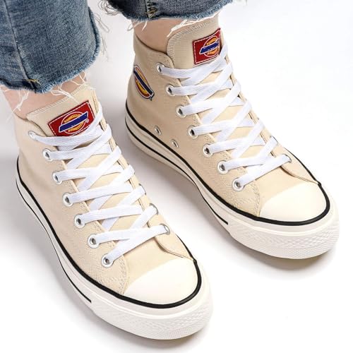 Stepace [2 Pairs Flat Shoe Laces for Sneakers 5/16" Width 30"-72" Length 26 Color Shoelaces White 36"(91 cm) - Image 2