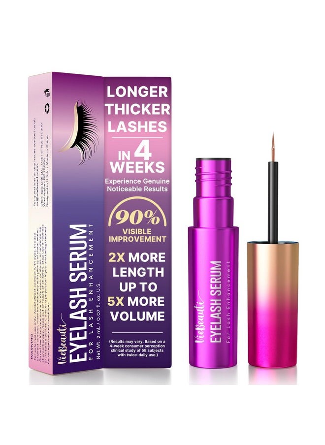 VieBeauti - VieBeauti Premium Eyelash Growth Serum: Enhances the Appearance of Longer, Thicker, Healthier Lashes, Irritation-Free Formula, Starter Supply (2ML) - Image 1