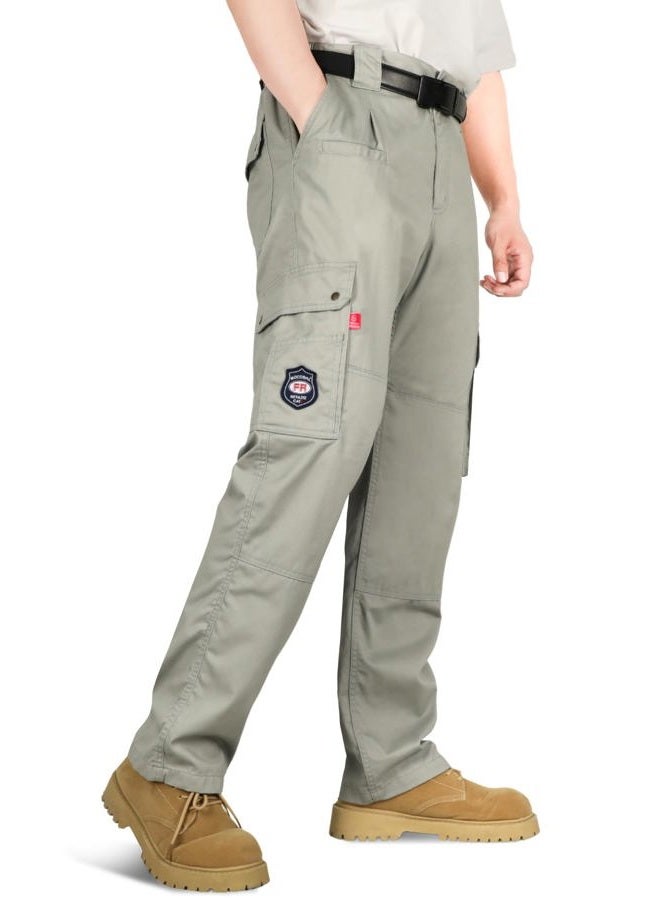 BOCOMAL FR Cargo Pants Flame Resistant Pants(2112&CAT2) 100% C 7.5oz Utility Fire Resistant Pants Grey - Image 1