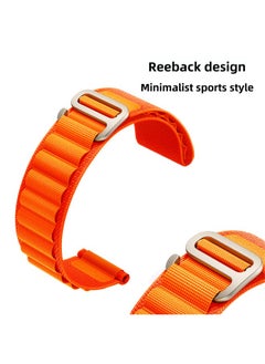 Generic Alpine Nylon Braided GT2 Watch Strap Loop For Apple Universal IWatch8 Ultra Watch Strap-Color:Orange Red-Specifications:38/40/41mm  - Image 4