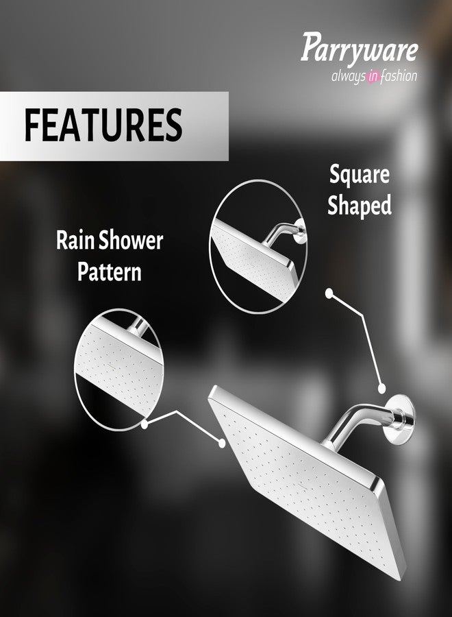 Parryware Comfort Flow Square Shower without Arm (250 x 170 x 15 mm) for bathroom fixture | For gentle and soothing flow | T9839A1 - Image 5