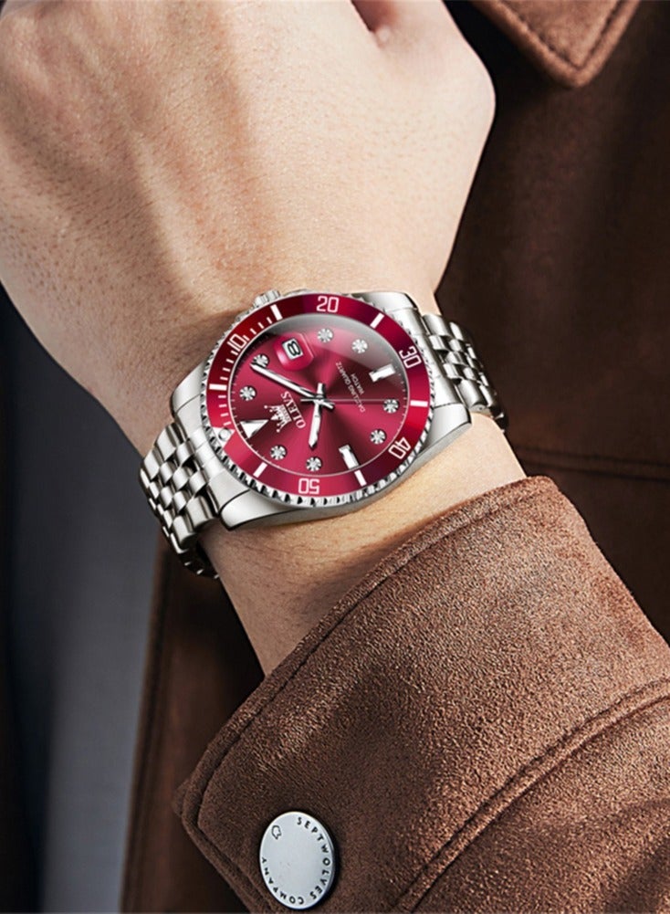 OLEVS Top Brand Original Men Quartz Watch Waterproof Watch for Men Stainless Steel Quartz Men Luxury Watch Luminous Wristwatch - Image 3