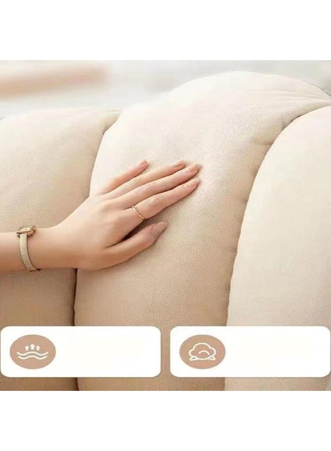 Zayn comforts Cozy Flower Single Sofa  Simple and Stylish Lounge Chair for Bedroom & Living Room (Beige) - Image 5