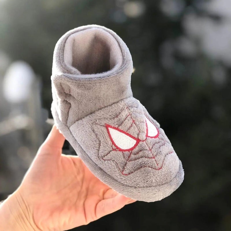 MyChild Spiderman Figured Children's Slippers, Home Shoes, Anti-Slip Sole Slippers, Kindergarten Nursery Shoes, Warm  - Image 3