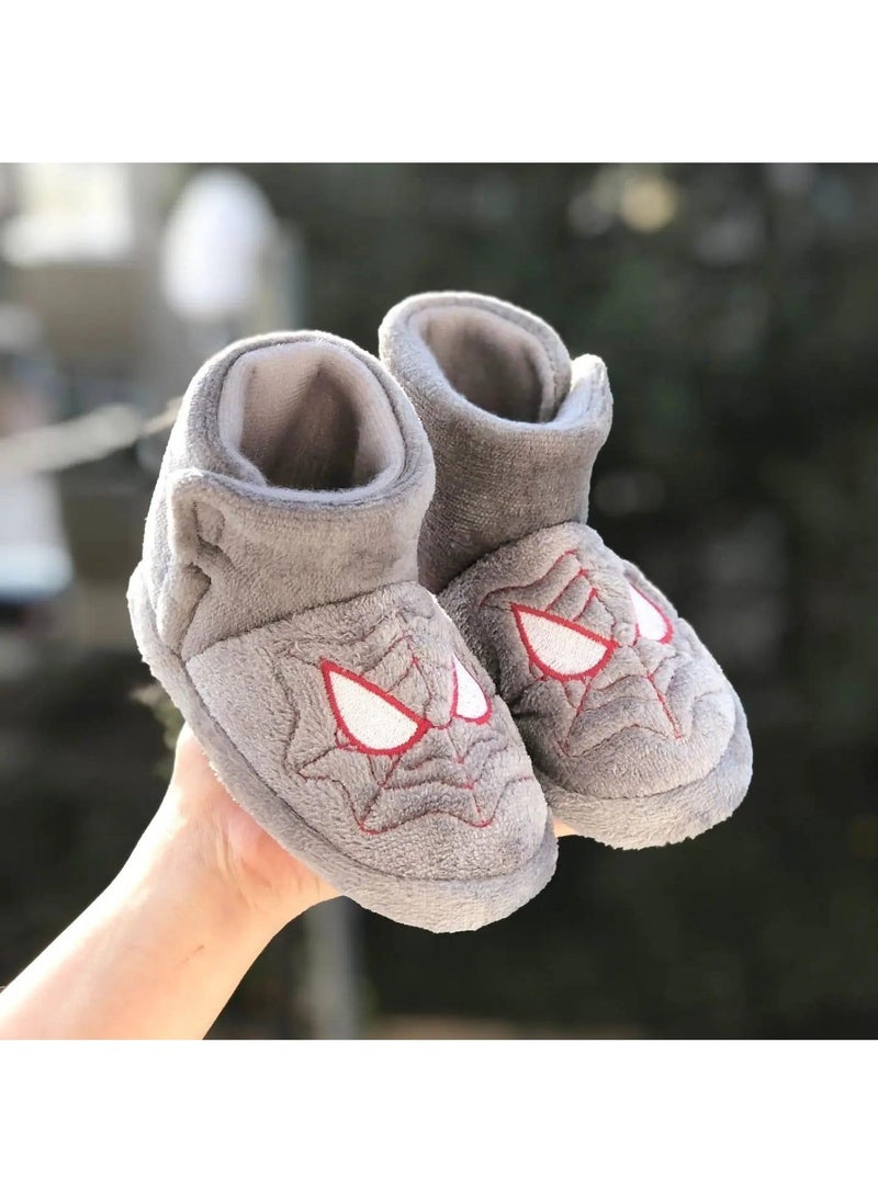 MyChild Spiderman Figured Children's Slippers, Home Shoes, Anti-Slip Sole Slippers, Kindergarten Nursery Shoes, Warm  - Image 2
