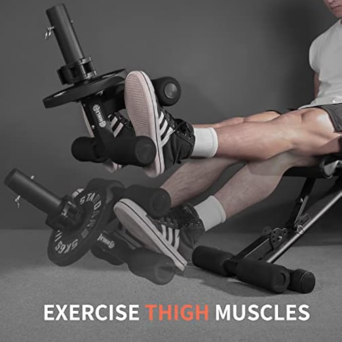 rayihni آلة تدريب عضلات الساق، آلة رفع كعب الساق، لتقوية الكاحل/الساق، تمرين الساق، تناسب أوزان 1'/2' - Image 4