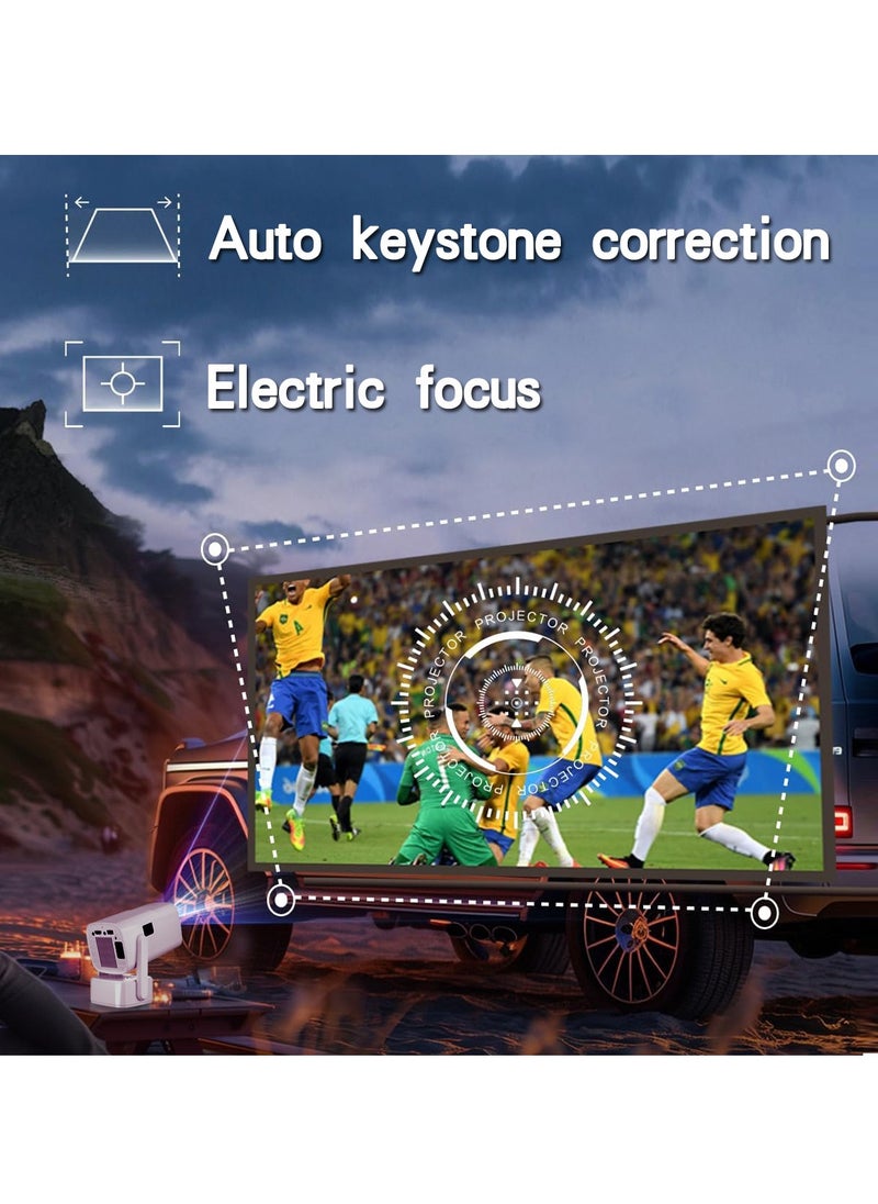 Furtey 5G WIFI Android Projector,Portable Home Theater Full HD 1080P Compatible with TV Stick/HDMI/USB/PS5/iOS  - Image 4