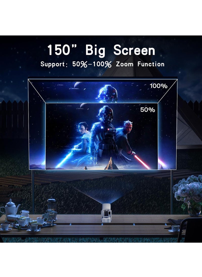 Furtey 5G WIFI Android Projector,Portable Home Theater Full HD 1080P Compatible with TV Stick/HDMI/USB/PS5/iOS  - Image 5