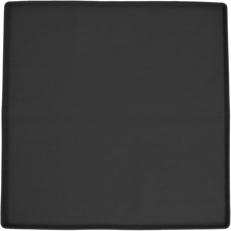 Nurnesy Washer Dryer Top Protector, 23.62" x 23.62" Protective Silicone Rubber Mat for Washing Machine and Dryer, Non-Slip Washing Machine Cover, Laundry Room Accessories (Black) - Image 1