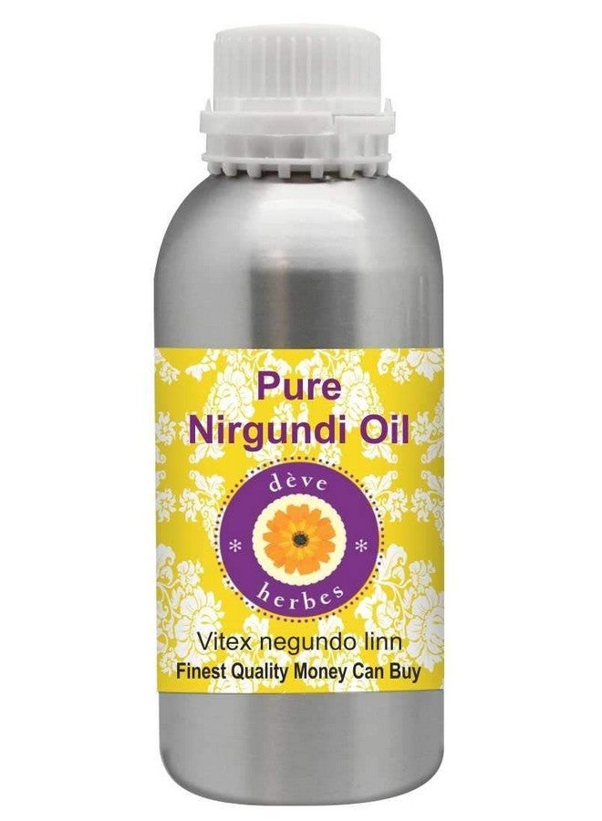 Deve Herbes Nirgundi Oil (Vitex negundo linn) | Infused | Pure | Non-Sticky | Fast Absorbing | For Massage Blends | Men & Women | Herbal Aroma | 300ml - Image 1