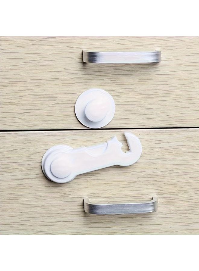 6pcs No Drill Safety Lock Multi Functional Drawer Cabinet Locks Anti Slip - Image 2
