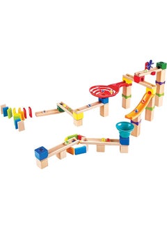 Hape Marble Run Race Track 81 Piece Marble Run Quadrilla 3Y Plus Multicolor  - Image 1