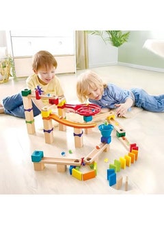 Hape Marble Run Race Track 81 Piece Marble Run Quadrilla 3Y Plus Multicolor  - Image 4