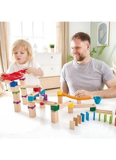 Hape Marble Run Race Track 81 Piece Marble Run Quadrilla 3Y Plus Multicolor  - Image 3