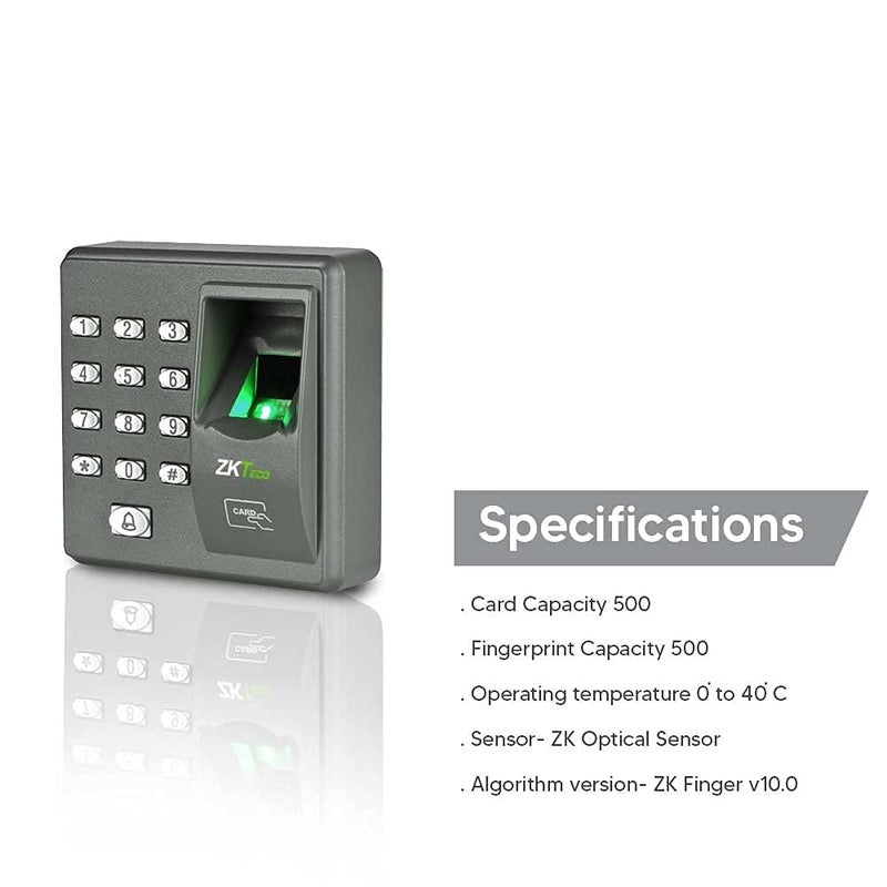 ZKTeco جهاز التحكم في الوصول بالبصمة ZKTeco مع الوصول بالبصمة والوصول بالبطاقة X7 - Image 2
