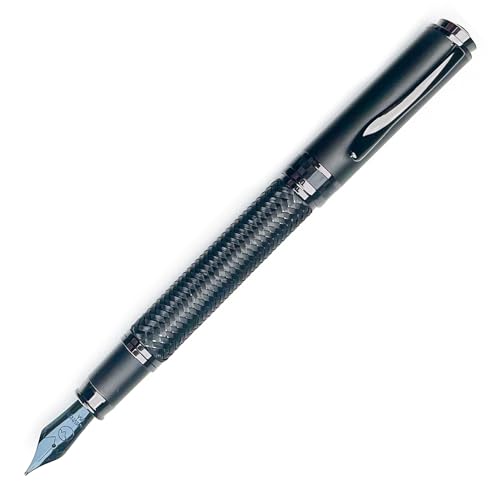 Monteverde Innova Formula M Fountain Pen, Black - Extra Fine Nib, Luxury Pen with Durable PVD Coating, Refillable, JoWo Stainless Steel Nib, Premium Gift Box - Image 1