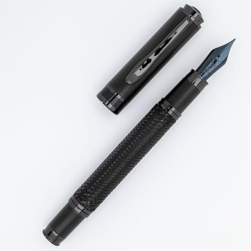 Monteverde Innova Formula M Fountain Pen, Black - Extra Fine Nib, Luxury Pen with Durable PVD Coating, Refillable, JoWo Stainless Steel Nib, Premium Gift Box - Image 4